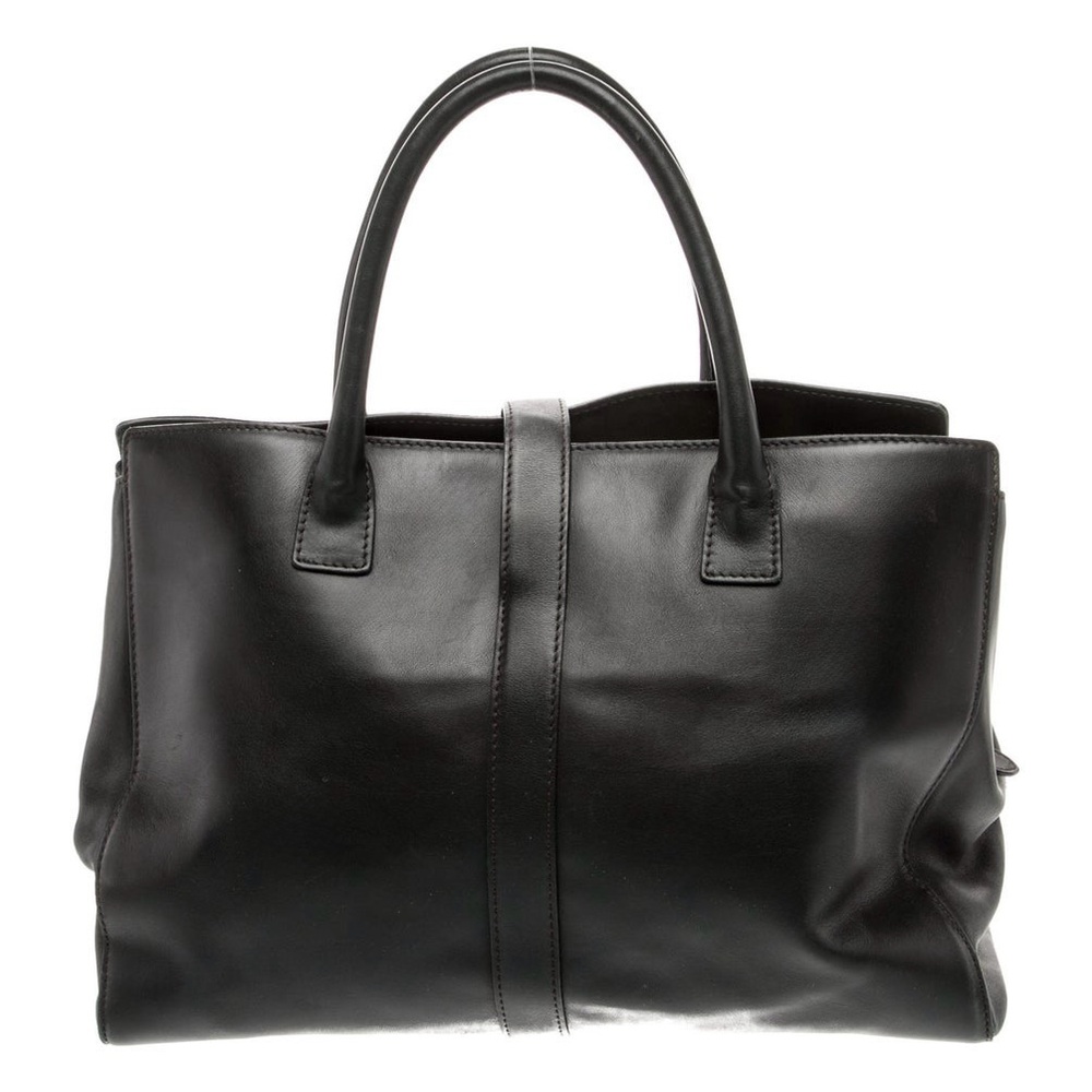 CHANEL Black Leather Top-Handle Tote - Picture 3 of 11